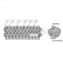 Inner structure diagram of different diameter cylinder conditioner (MY90*2)