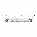 Tension rod [MUZL1200(SZLH650*175)]