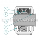 Bearing assembly at motor end (SJHS4A)