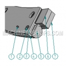 Discharge door short seal (SJHS0.5B)