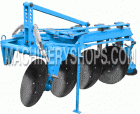 Reversible disc plough